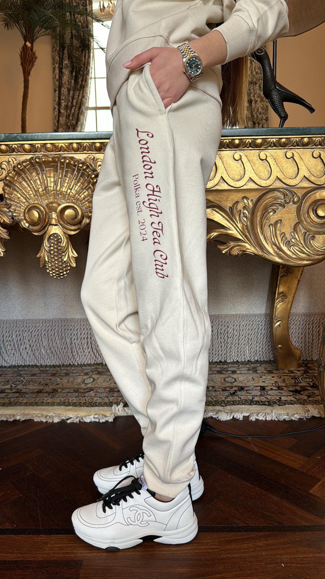 London High Tea Club Joggers - Cream