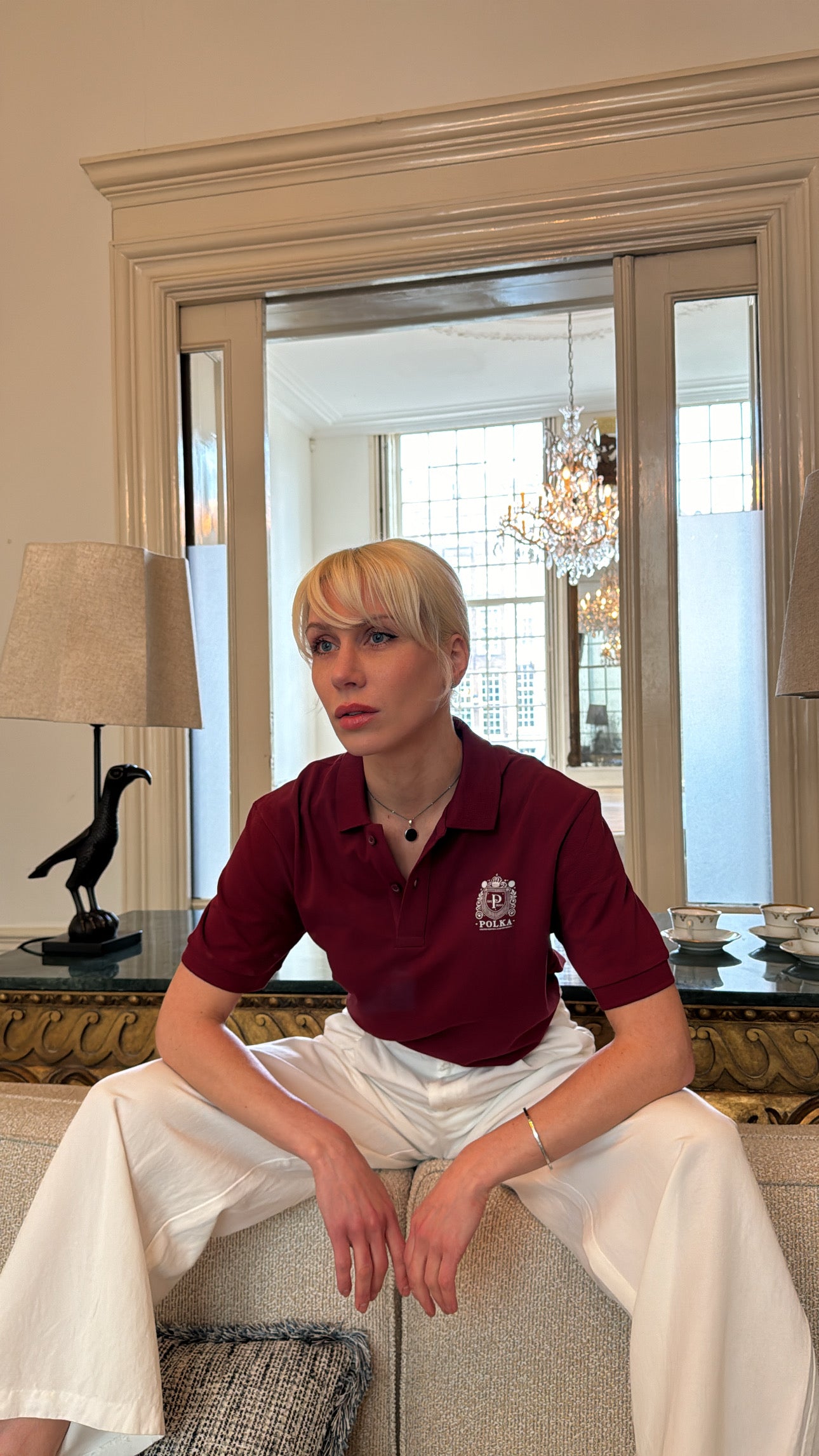 Emblem Polo - Burgundy