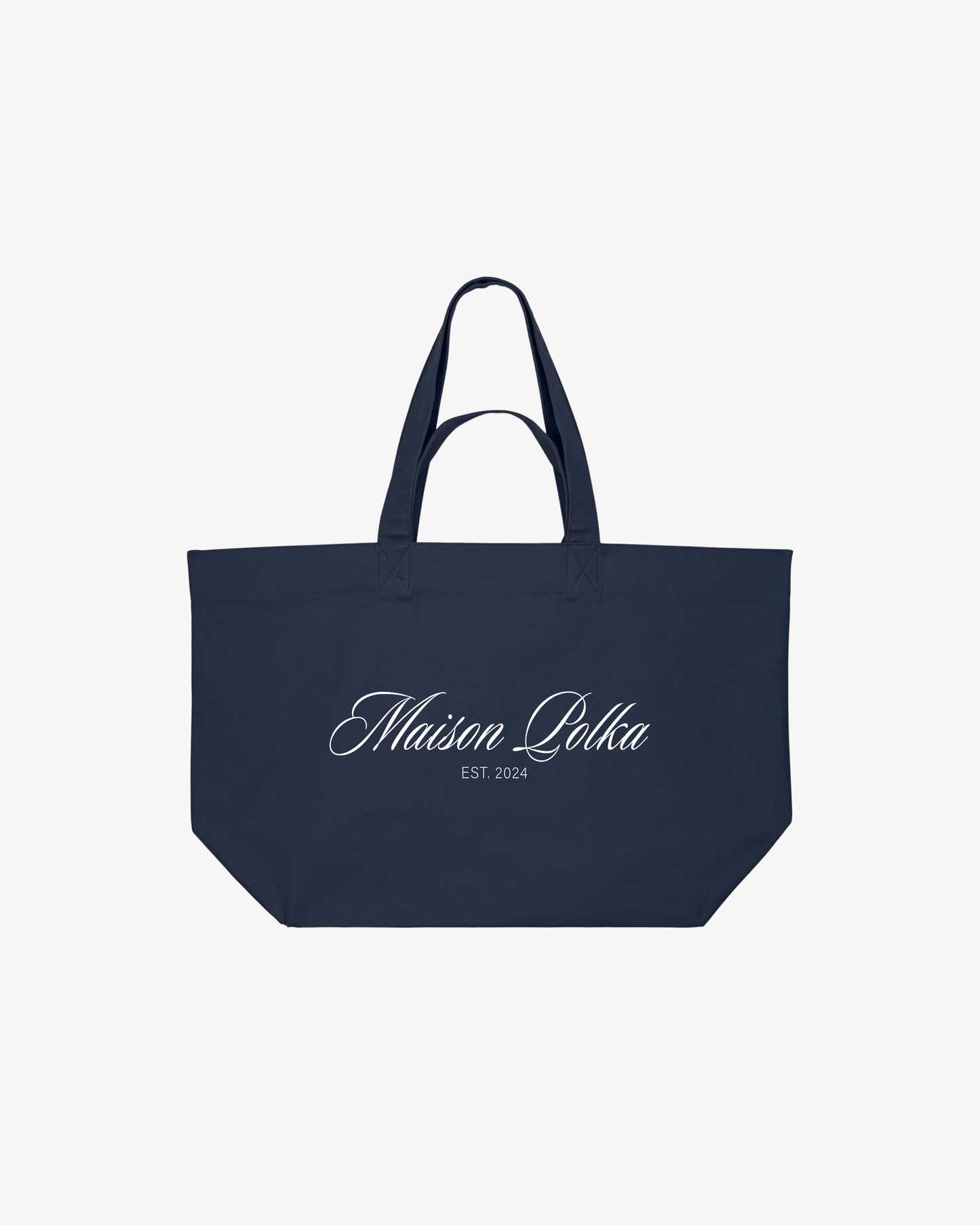 Maison Polka Shopper Bag - Navy