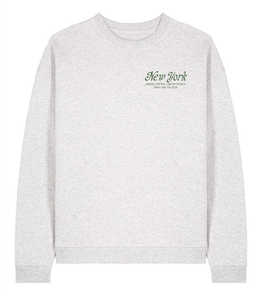 New York Traveler Crewneck - Light Gray