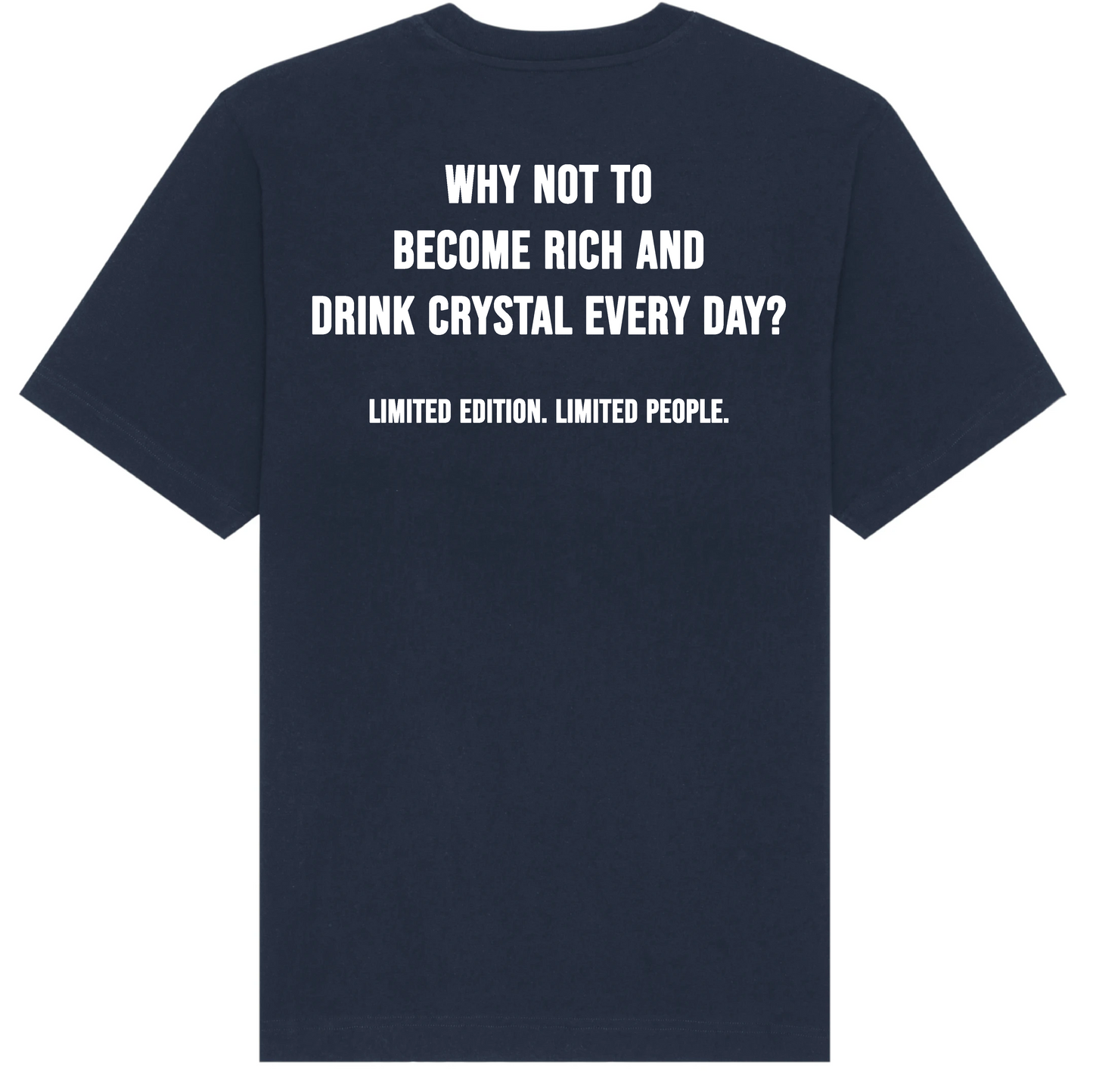 Become Rich T-shirt - Navy Blue