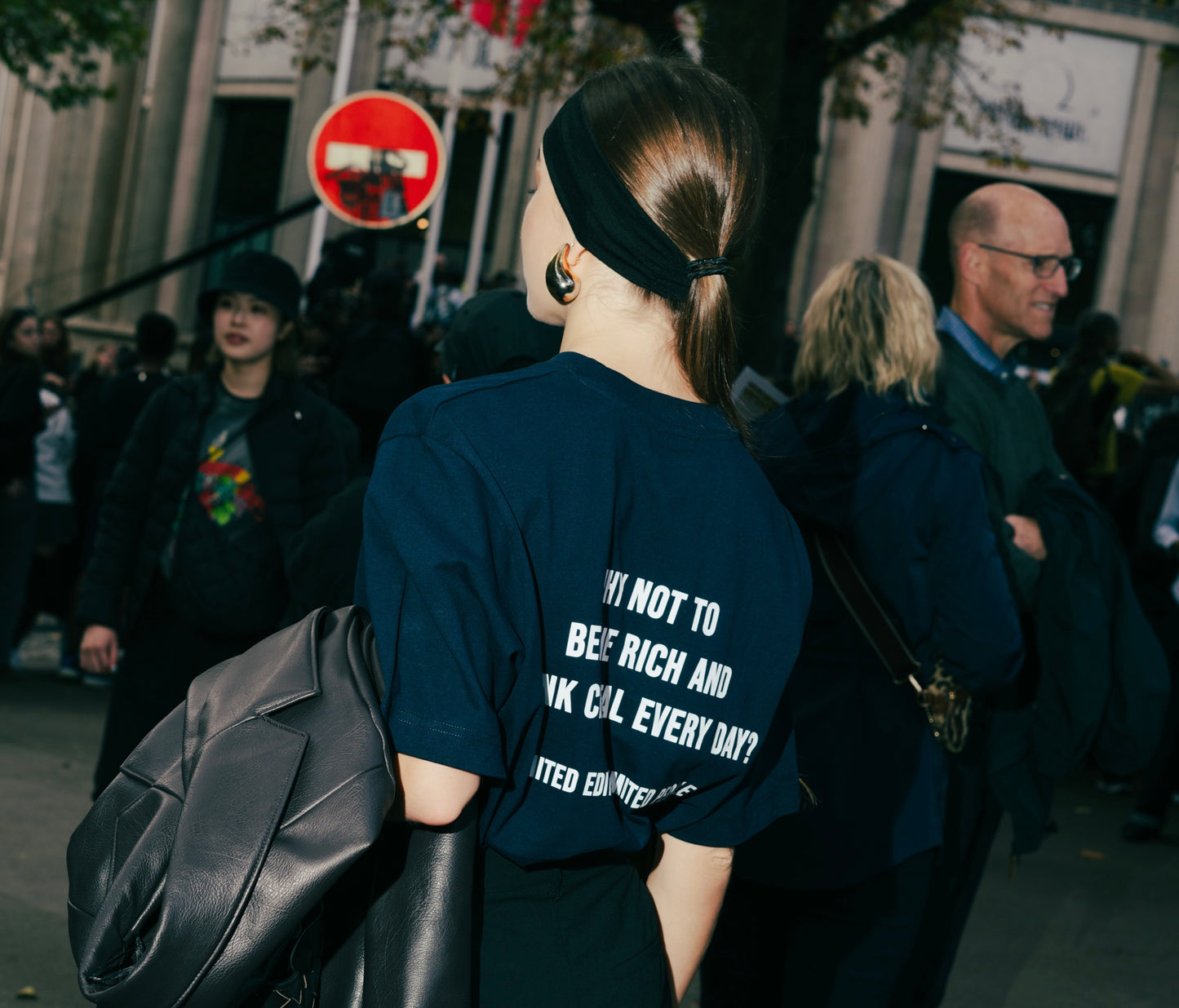 Become Rich T-shirt - Navy Blue