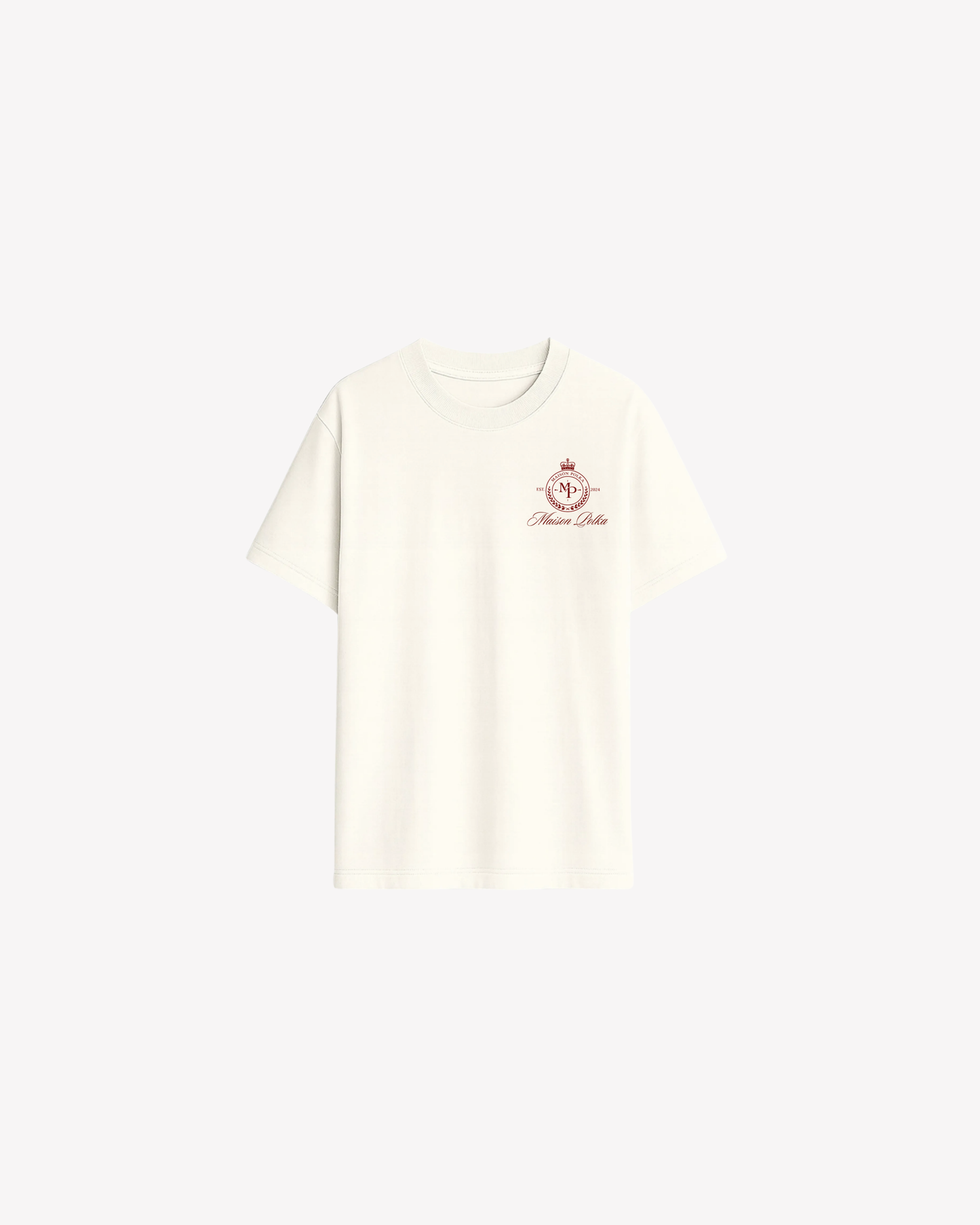 Maison Polka Emblem T-shirt — Cream