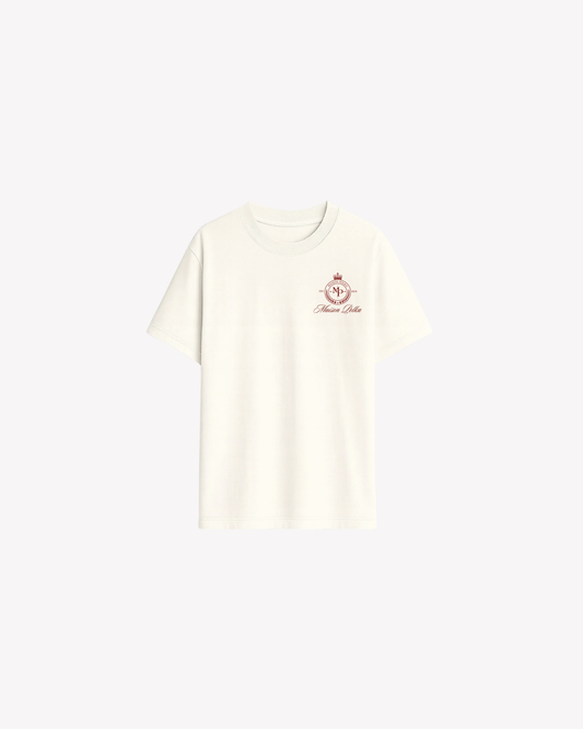 Maison Polka Emblem T-shirt — Cream
