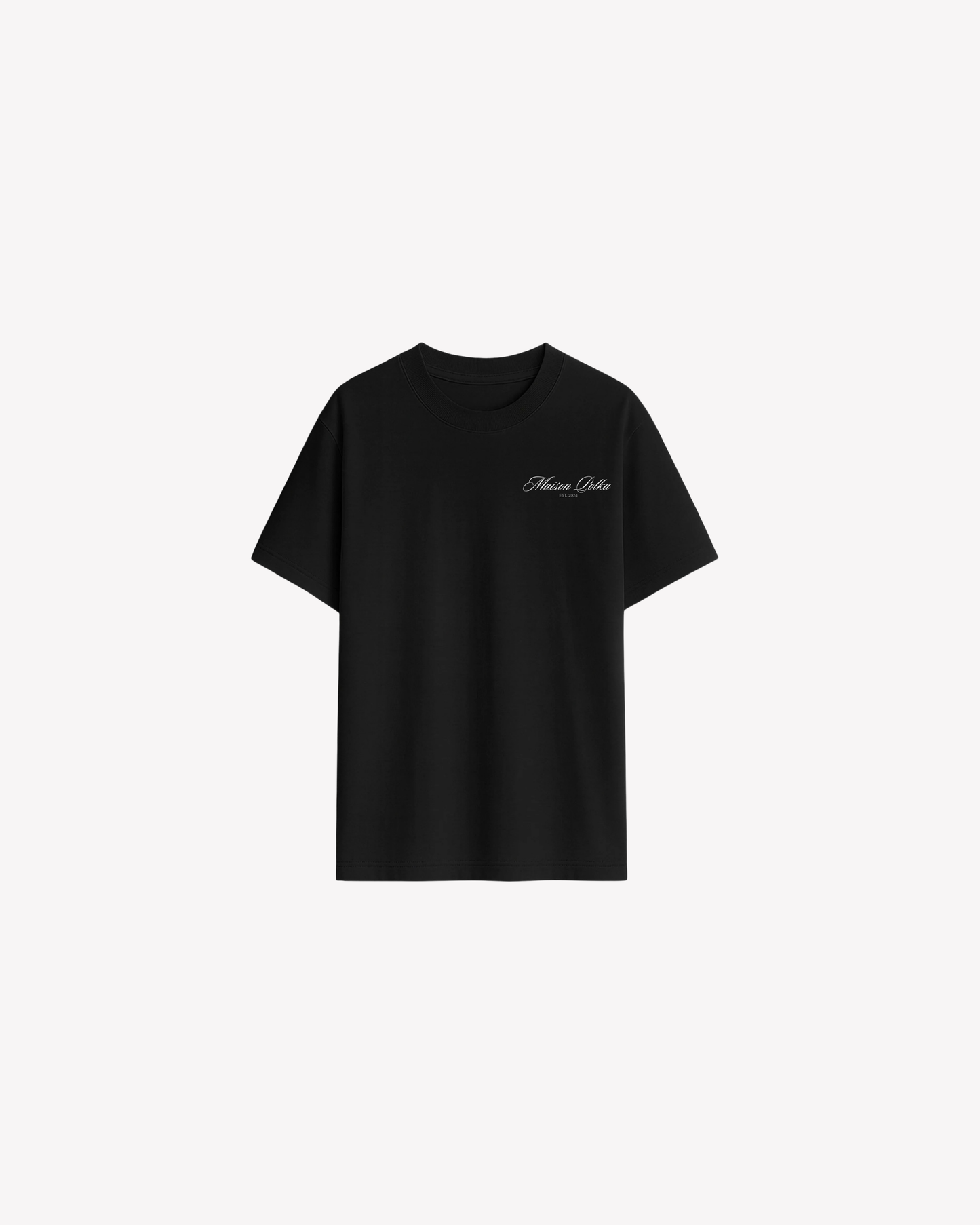 Maison Polka Logo T-Shirt — Black