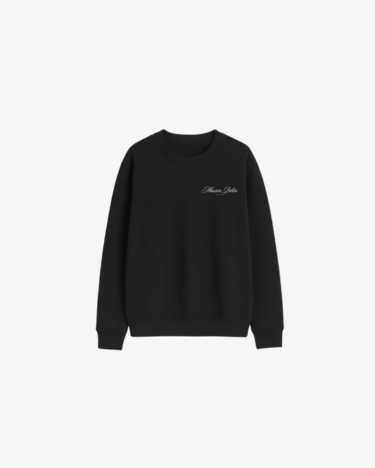 Maison Polka Logo Crewneck — Black