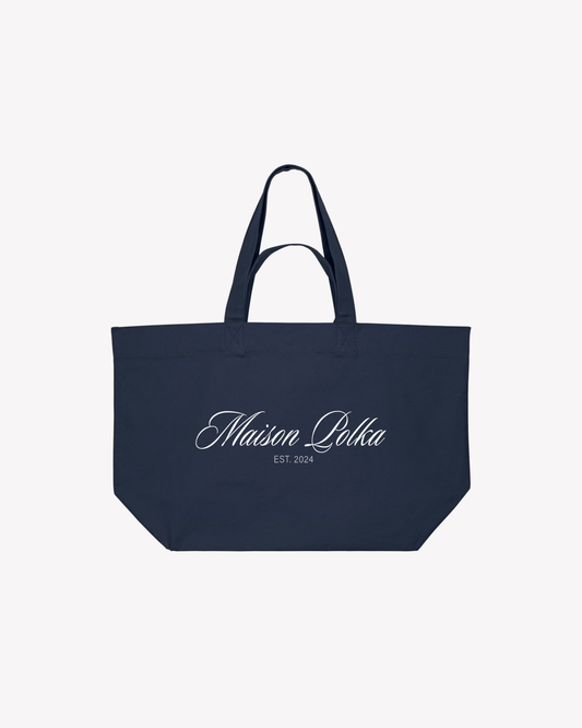 Maison Polka Shopper Bag - Navy