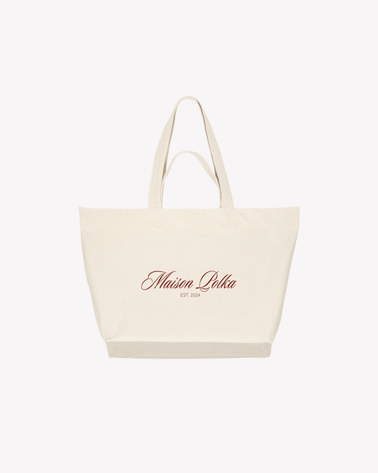 Maison Polka Shopper Bag - Cream